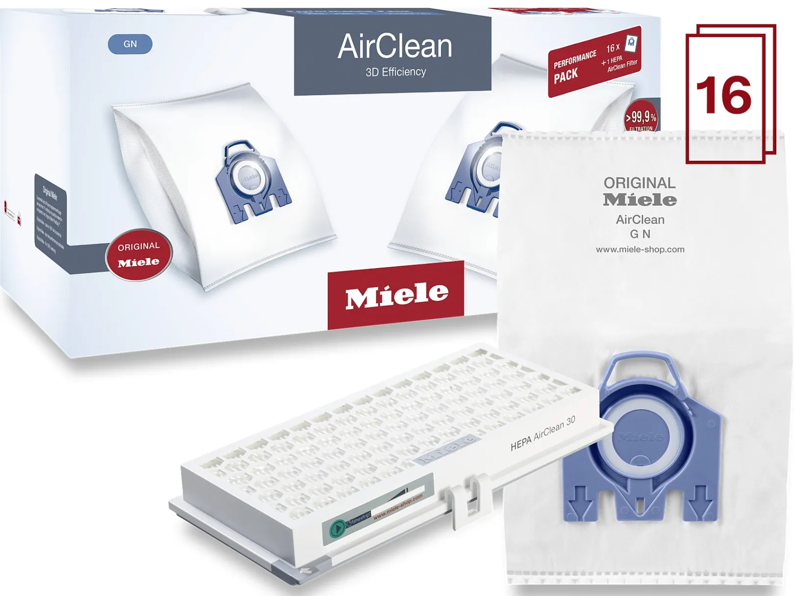 Miele Prestatiepakket Airclean 3D Efficientie Gn 30