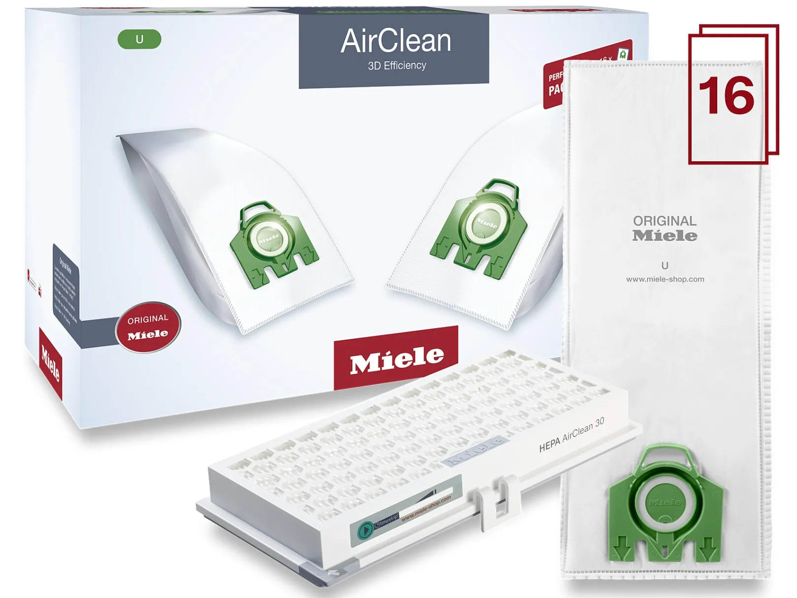 Miele Prestatiepakket Airclean 3D Efficiency U