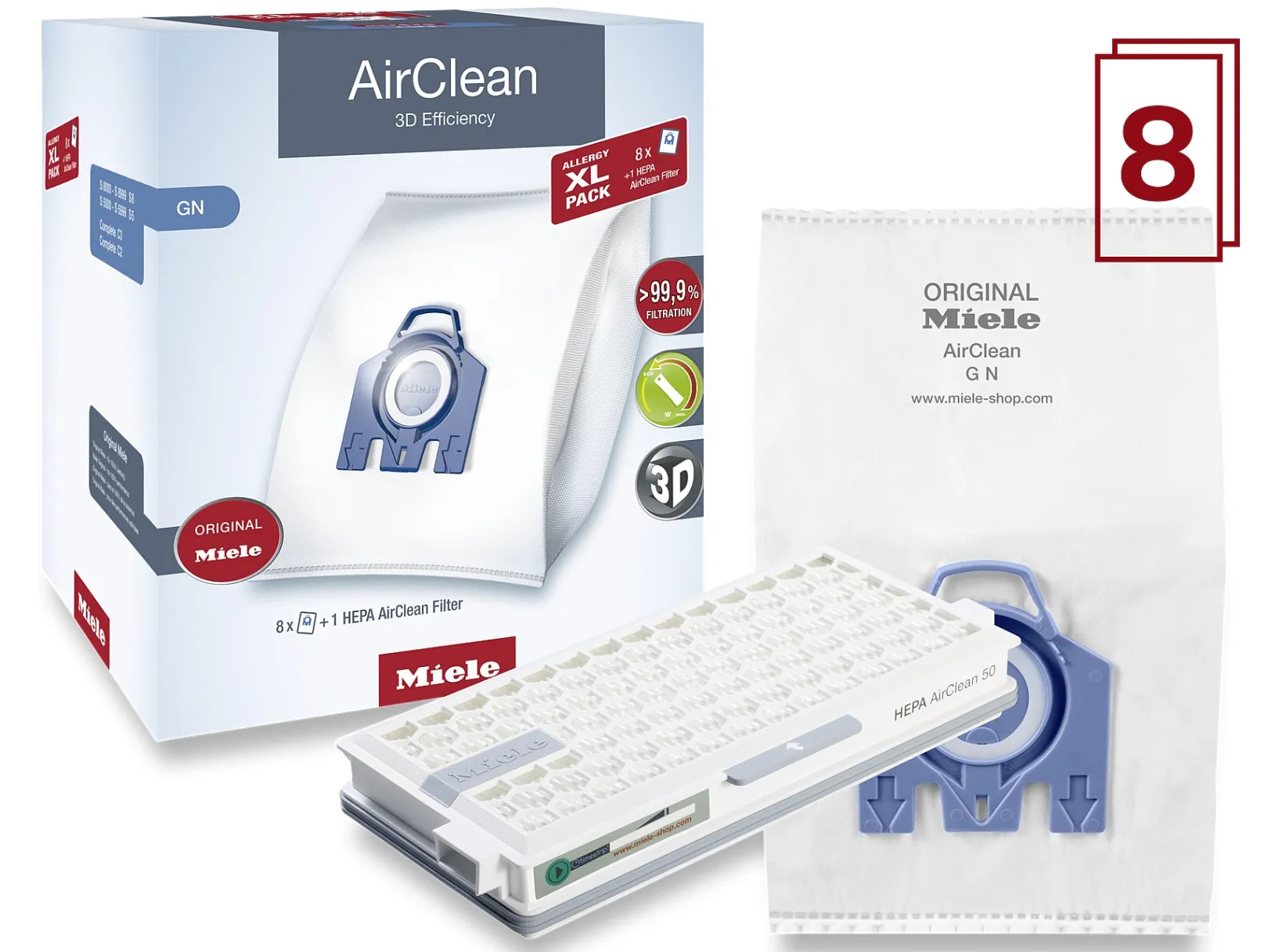 Miele Xl-Pack Airclean 3D Efficientie Gn